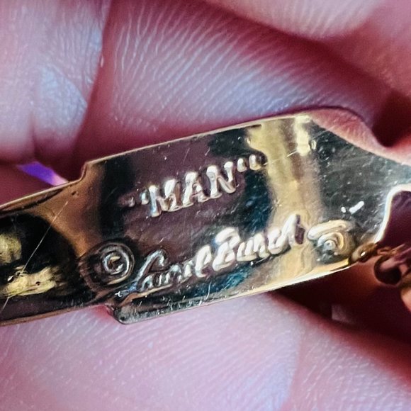 Vintage - Signed - Laurel Burch - Tribal Spirit Brooch Pin - Picture 6 of 7